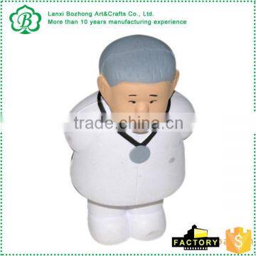 2015 promotional anti pu stress ball white Doctor Stress Toy