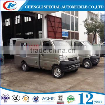 70HP High pressure cleaning truck Mini road cleaning truck 1000L High pressure cleaning truck for sale