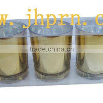 hard clear plastic packaging box for glass