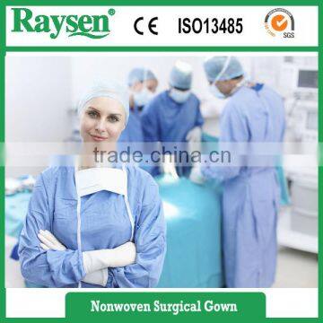 Ultrasonic Sewing Disposable Reinforced Surgery Gown for Hospital