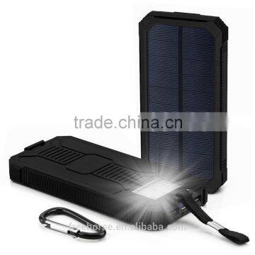 10000mah solar power bank For Mobile Phone Camera