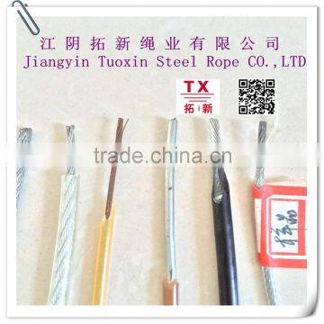 7x7 5/64'' 2mm hot galvanized steel wire rope