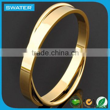 Fashion Jewelry Plain Golden Bangle Designs