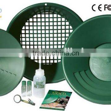 Top quality plastic gold pan, river and sand panning equipment, gold pan for gold