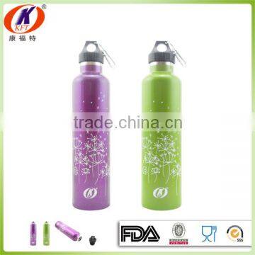 1L double-walled vacuum stainless steel sports water bottle FDA,LFGB approved