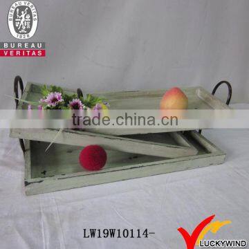 Hand Painted Fruit Wood Carved Trays