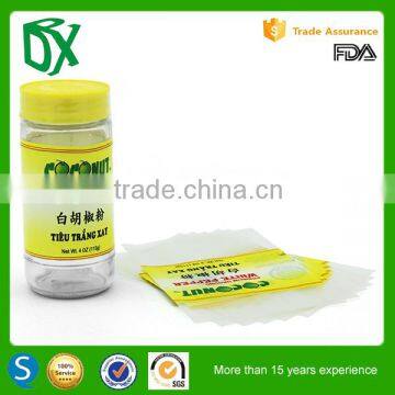 Customized heat shrink full color plastic shrink wrap bottle seal