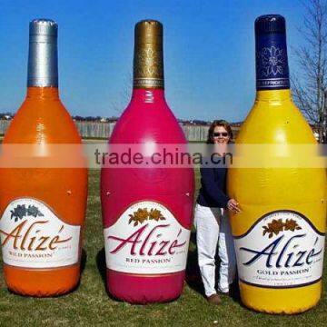 Promotion! inflatable wine bottle, advertising PVC giant beer bottle