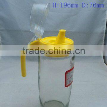 glass olive oil dispenser bottle with handle