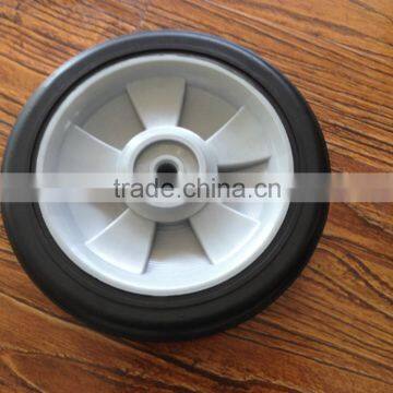8 Inch Rubber Wheel With Plastic Rim Used for Toys Kid Cart Wheels