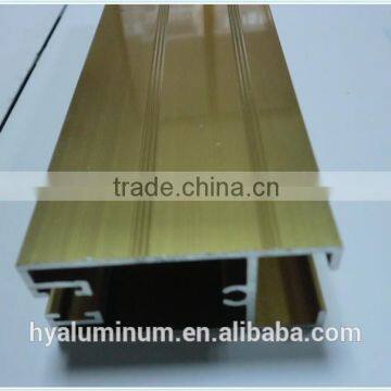 gold electrophoresis aluminum profiles and extrusions for cabinet,wardrobe,sliding door