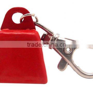 Small Cow Bell Keyring in Custom Color With Logo Printing for Promo as Gift photo-5