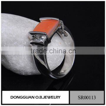 New Products Stainless Steel Ring /925 Silver Ring With Purple Stone Wholesale photo-4