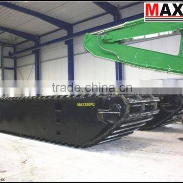 Amphibious Excavator Pontoon Undercarriage , Suitable to 20 to 23Ton Class Excavator , Model: MAX200PU