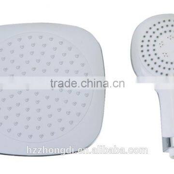 high quality white plastic shower set /hand shower and shower head