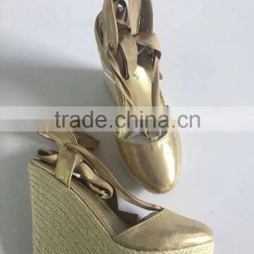 Sandal shoes women wedge shoes rope soled shoes