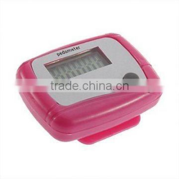 2015 Digital LCD Step Run Pedometer Walking Distance Calorie Counter Pink