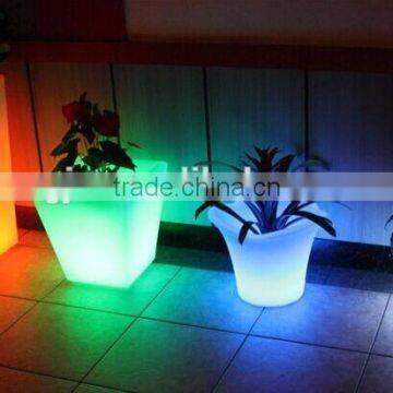 LED plastic flower pots
