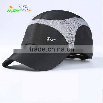 Hot selling ventilate racing cap curved brim polo hat mesh baseball cap