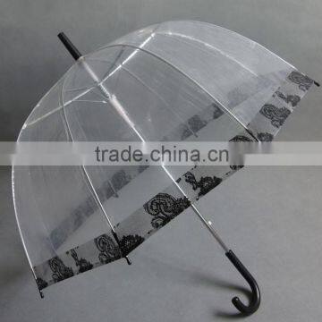 High Quality Printed Dome Clear Kids Umbrella photo-3