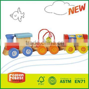 Construction Train Wooden Toy photo-2
