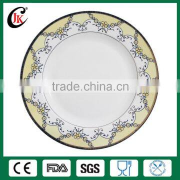 Wholesale 8" white cheap ceramic plate for dinner