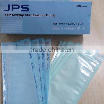 JPS dental disposable sterilization self-sealing pouch