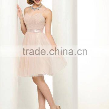 Hot selling sweetheart short tulle alibaba evening dress