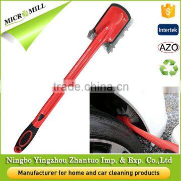 Long handle pp car wheel brush, auto cleaning tire brush