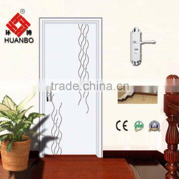 Wholesale mdf pvc wood door laminated eco-friendly door for bedroom