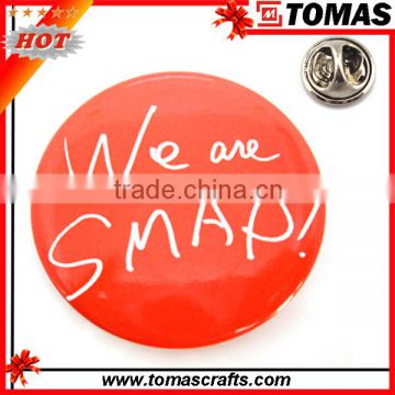 Tomas promotional cheap custom tin Button Badge