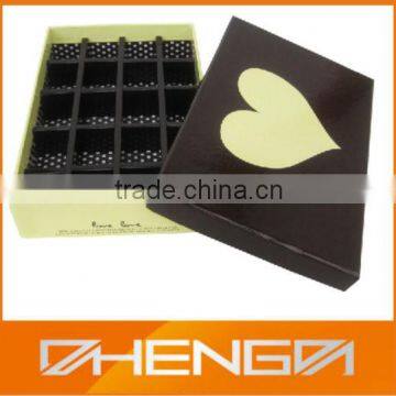 Hot!!! Customized Made-in-China Christmas Eve Lovely Chocolates Gift Heart Shape Packaging(ZDC13-107)