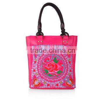 2015 New Chinese ethnic bags genuine leather embroidery shoulder bags