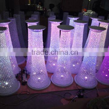 Elegant Wholesale Wedding Aisle Decorations Metal Pillars/wedding Flower Pillar/wedding Walkway Wedding Crystal Pillars photo-2