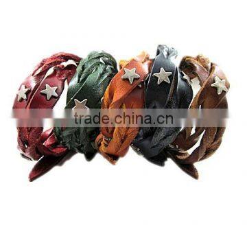 Unique Handmade Cool Leather Bracelets for Boys China Wholesale photo-4