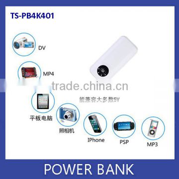 Hot sales!Factory direct Supply !Made in china 4400MAH portable Mobile power,Power bank for iphone .ipod,smart phone