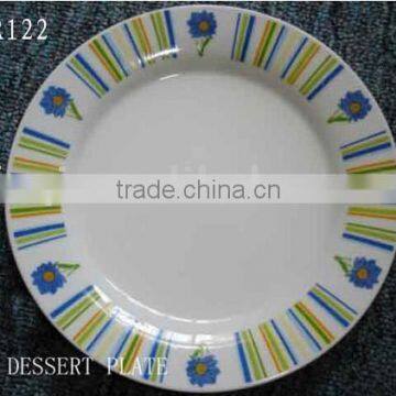 Crockery items ceramic material tpye porcelain custom printed plates and dishes