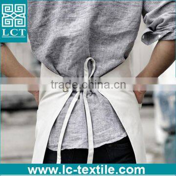 Upscale Urban Style 100% Cotton Canvas Cheap Adult White Color Bib Apron photo-2