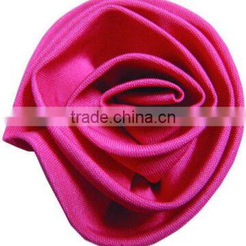 Hot sale fancy satin flowers for clothes accessory