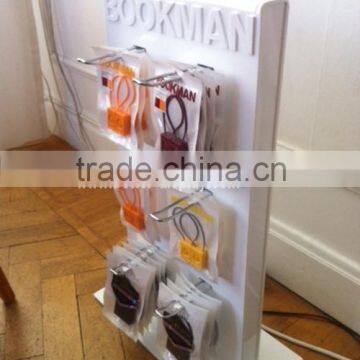 acrylic wall hook display mobile phone accessory display