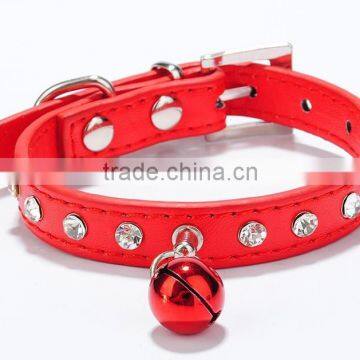 Fashion Design Soft PU Small Bell Custom Metal Chain Dog Collar Dog Collar PU Chains photo-4