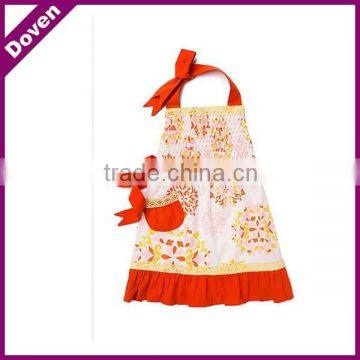 New design flower cotton fabric aprons