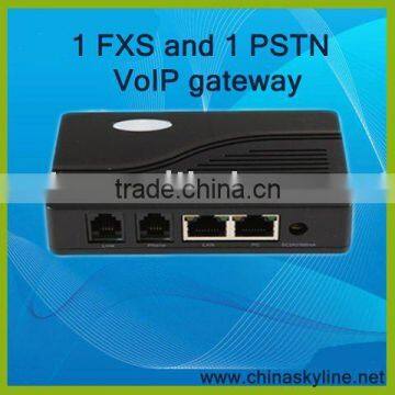 Free phone for 1 FXS and 1 PSTN VoIP Gateway,SIP VoIP