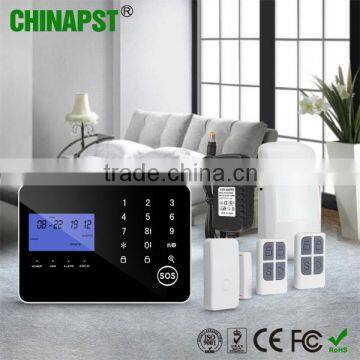 China Manufacturer 99 Wireless & 4 Wired Zones Multi-functional Wireless GSM House Security Alarm System PST-PG994CQT