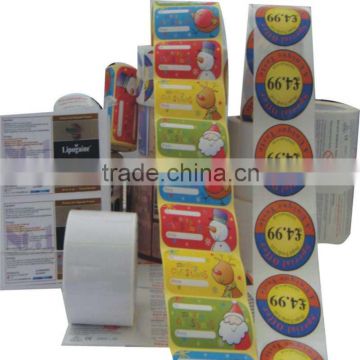 China price and high quality price sticker adhesive label stickers