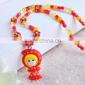 2016 Hot Selling Clay Finger Rings Photos Bead Necklace Designs Bracelet Jewelry Lovely Little Red Riding Hood photo-2