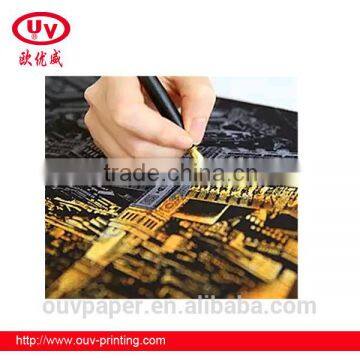 Children City Attractions Scratch Picture/ Big Size Colorful Famous Building photo-3