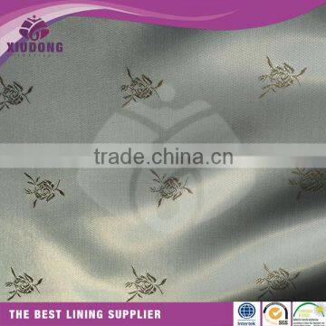 custom design polyester viscose logo jacquard fabric for suit lining