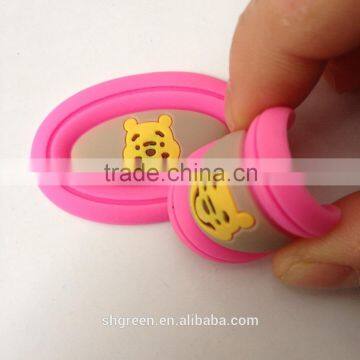 Cute PVC Rubber Label,rubber Badges for Slipper