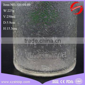 Factory Cost 250ml Frosted Glass Milk Bottle With Cork photo-4